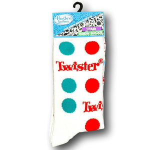3/$20 Twister Party Game Funny Novelty Crew Socks - NWT